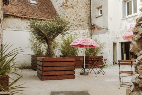 Cour aménagée